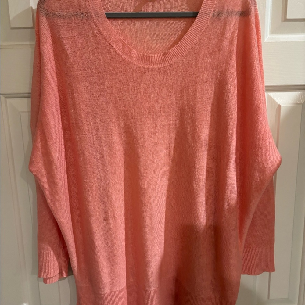 Eileen Fisher Coral Crew Neck Sweater